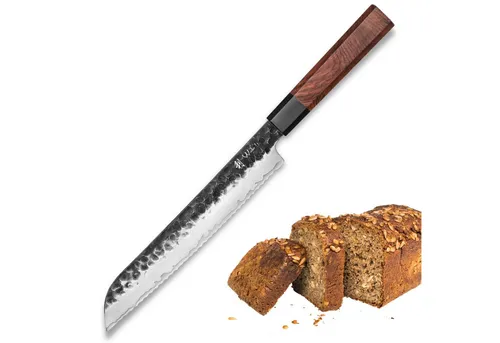 Wakoli Brotmesser Kensei Serie Küchenmesser 3-lagige Verbundstahlklinge 22 cm, 3 Lagen Verbundstahl