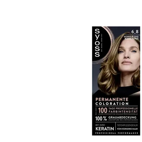 Syoss Professional Performance Permanente Coloration mit Keratin 6_8 Dunkelblond