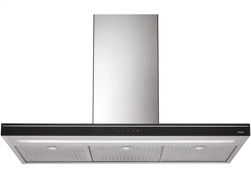 Falmec Luce Wandhaube 90 cm Edelstahl/Schwarz