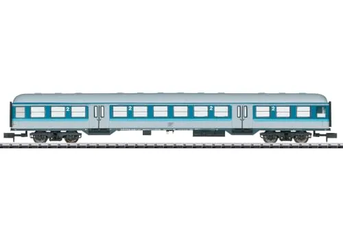 Minitrix 18435 Spur N Personenwagen Bnrz 450.3 der GfF 2. Klasse - Spur N Personenwagen für Modelleisenbahnen, detailgetreu und ideal für die Epoche VI, inklusive OVP für Sammler.