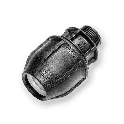 PE Kupplung Außengewinde PE-Rohren Verbindung Fitting AG 25mm x 3/4 Zoll 25-F