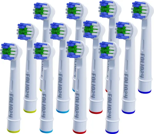 Aufsteckbürsten Ersatzbürsten für Braun Oral B Precision Clean Zahnbürsten 12 x