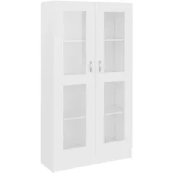 vidaXL Vitrinenschrank Weiß 82,5x30,5x150 cm von vidaXL