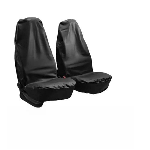 ERJOT Schonbezug Wasserdichter Autositzschoner Werkstattschoner Sitzschutz Vordersitz Sitzbezug Auflage Nylon universell Schwarz