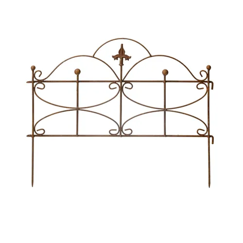 Beetzaun Gartenzaun Schmetterling Volleisen mit Edelrost H:55 cm L:80cm