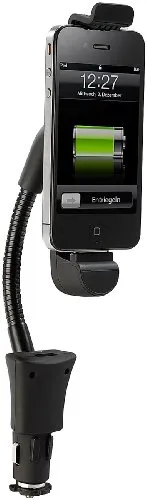 Callstel kompatibel zu iPhone Halterung: Kfz-Schwanenhals-Halterung Ladefunktion, Dock Connectior Phone bis 4s (kompatibel zu iPhone Halterung Auto, Halter, Zigarettenanzünder)