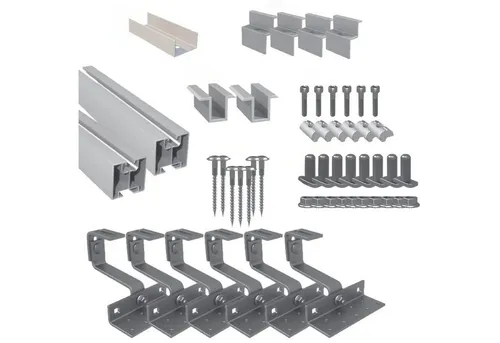Kleines Kraftwerk Solarmodul-Halterung, (Ziegeldach 4 Module, 4-tlg., Einfache & schnelle Installation)