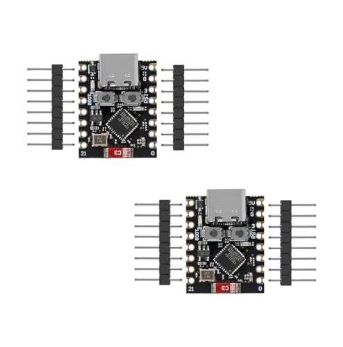 ALAMSCN 2 Stück ESP32-C3 Entwicklungsboard ESP32 Mini ESP32-C3 Modul 160 MHz Lauffrequenz 2,4 GHz Unterstützt