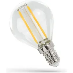Spectrum LED E14 G45 Filament Klar 1W = 10W 110lm 270° Neutralweiß 4000K