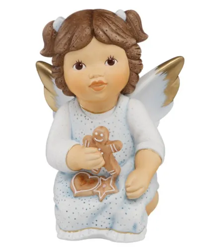 Goebel N&M Leckereien zum Weihnachtsfest Weihnachtsbäcker - Limitierte Engel Figur, 17 cm hoch - Figur aus Keramik mit festlichem Engel-Motiv, perfekt als Weihnachtsdekoration oder Geschenk für die Festtage.