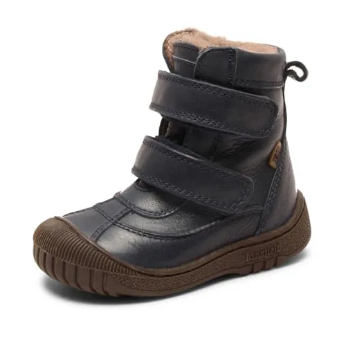 bisgaard Leder-Winterboots in Dunkelblau, Größe 23 - Hochwertige Baby-Winterboots mit wasserdichter Tex-Membran, rutschhemmender Laufsohle und warmem Wollfutter – ideal für kalte Tage.