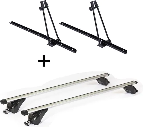 Fahrradträger ORION + Dachträger VDP KING1 für VW Passat (B8) Variant - Gepäckträger-Set für VW Passat (B8) Variant, ideal für den Transport von 2 Fahrrädern. Einfache Montage, geeignet für alle Fahrradtypen und maximiert den Innenraum für mehr Komfort.