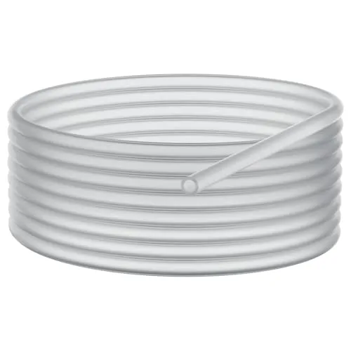 stonylab Silikonschlauch, Hochtemperatur-Lebensmittelqualität Reines Silikon Schlauch Natursilikonschlauch 9 mm Außendurchmesser, 6 mm Innendurchmesser, hochelastisch und stark, 3 Meter