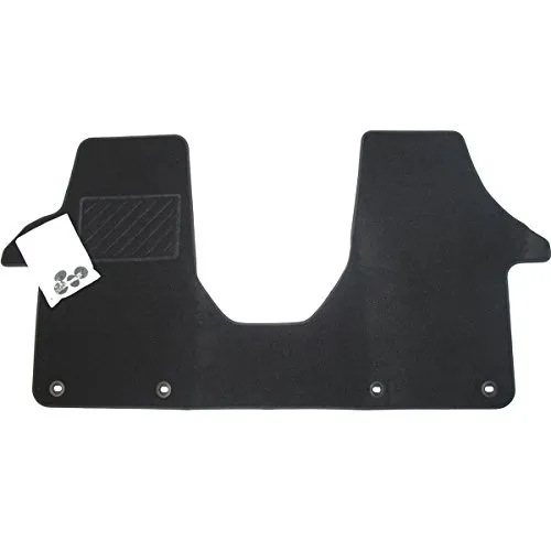 Volkswagen 7E1061404WGK Textilfußmatte Plus Vorne, Schwarz