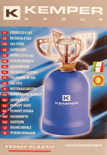 Gaskocher KEMPER KE2007 – Der ideale Campingkocher in lila von KEMPER