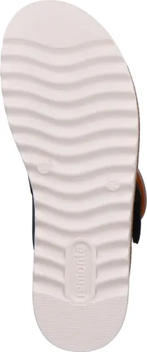 Remonte Damen Sandale D0Q51 - Bequem und Elegant in Schwarz, Größe 40 EU - Pantoletten aus hochwertigem Glattleder mit Klettverschluss für individuelle Anpassung. Leichte, flexible Sohle und herausnehmbares Fußbett für maximalen Komfort im Sommer.