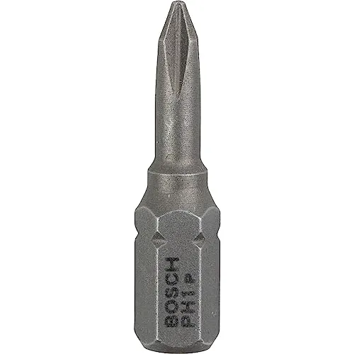 Bosch Professional Bit Extra-Hart für Phillips-Kreuzschlitzschrauben (PH1, Länge: 25 mm, 25 Stück), Cranberry, 2607001510
