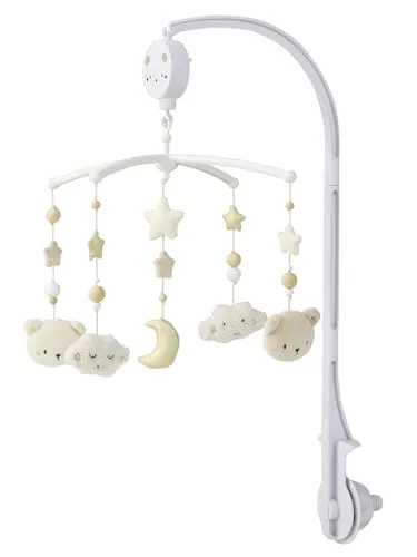 VERTBAUDET HYGGE Musik-Mobile Ecru TU - Wunderschönes Musik-Mobile mit 5 liebevollen Aufhängungen, perfekt zur Beruhigung und zum Träumen Ihres Babys. Einfach am Bett zu befestigen, kommt in einer ansprechenden Geschenkbox.