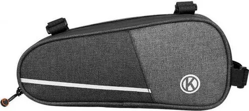 Fahrrad Tasche wasserfest Dreiecktasche Rahmentasche Triangeltasche Grau