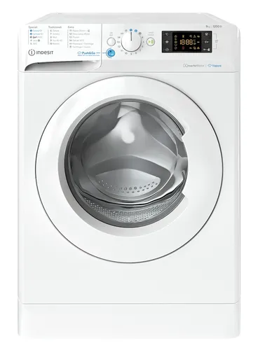 Indesit BWE91296XWVIT Waschmaschine 9 KG 1200 U Push&go mit Steam