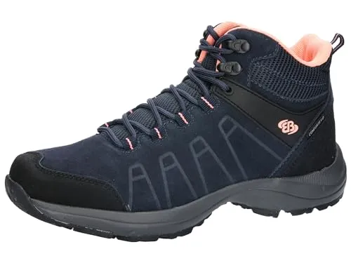 Brütting Unisex Mount Harvard High Trekkingsstiefel - Marine/Lachs, 43 EU - Wanderschuhe mit auswechselbarer Fitogen Superlight Textileinlegesohle für optimalen Komfort und Unterstützung auf allen Trails.
