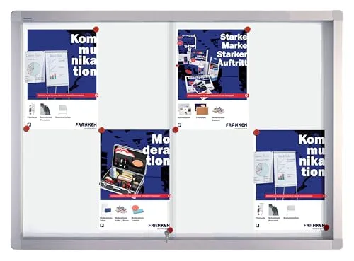FRANKEN Schaukasten PRO 8x A4 in weiß von Franken