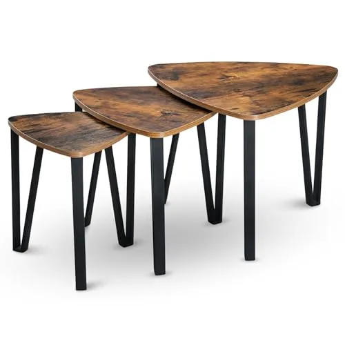 holz4home® Beistelltisch Radon im 3er Set