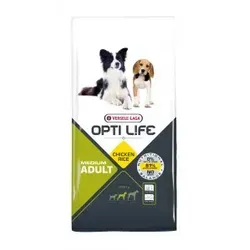 Versele Laga Opti Life Adult Medium 2,5 KG - Hundefutter für mittelgroße Rassen, glutenfrei und mit 81% tierischen Proteinen für optimale Verdauung und starke Abwehrkräfte.