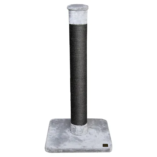Kratzbaum Classic Giant Fox hellgrau 55x55x115cm - Robuster Kratzbaum für Katzen mit starken Sisal-beklebten Pfahl, ideal für ein sicheres und unterhaltsames Spielvergnügen.