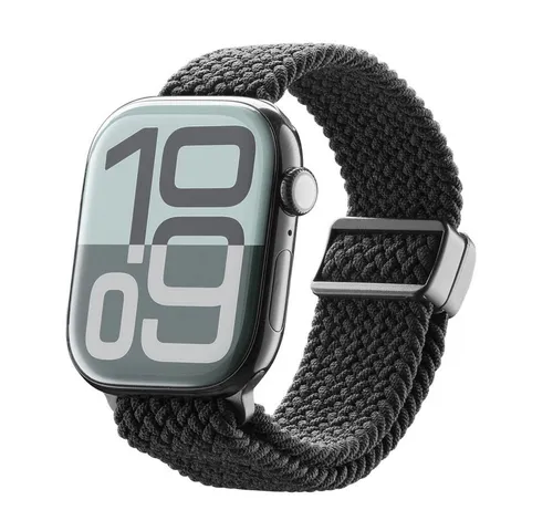 Cellularline Smartwatch-Armband Soft Band für Apple Watch (Serie 1/ 2/ 3) 44/ 45/ 46/ 49mm Nylon Black