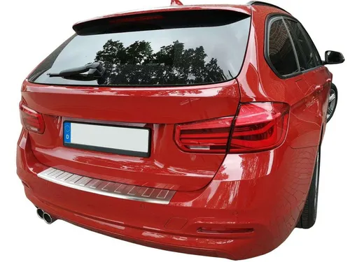 RECAMBO Ladekantenschutz für BMW 3er F31 TOURING - Abdeckblenden für perfekten Schutz der Stoßstange. Hochwertiger V2A Edelstahl sorgt für exklusive Optik und 100%ige Passform. Einfache Montage mit vormontiertem Spezialklebeband.