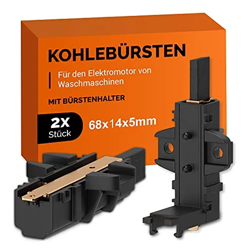 Motorkohlen 2 Stück Kohlebürsten Ersatz für 405505048/0 4055050480 Kohlen mit Halterung AMP Geeignet für 379441100-3/3794411003 Welling-Motor Waschmaschine