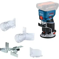Bosch Professional GKF 18V-8 Kantenfräser - Akku-Kantenfräse für präzise Kantenprofilierung, mit bürstenlosem Motor und einzigartiger Staubabsaugung für optimale Ergebnisse und Sicherheit.