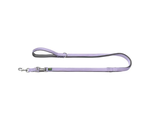 Hunter Verstellbare Führleine Neopren lavendel/grau von Hunter Tierbedarf