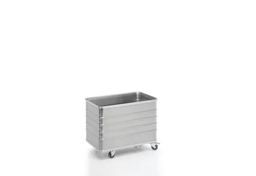 Gmöhling Kastenwagen D 3008 - 322l Aluminium Transportwagen - Kastenwagen für vielseitige Transporte in Industrie und Gastronomie, leicht, robust und mit verstärkten Aluminium-Profilen für hohe Stabilität.