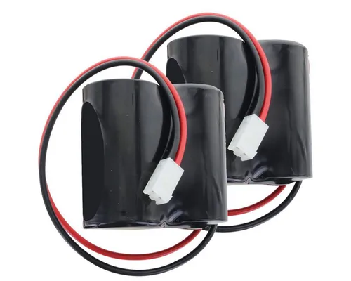 Ersatzbatterie für ABUS FU2986, FU8220, FU8222 - 2 Stück - Alarmanlagen Ersatzbatterie, 2 Stück Nachbau BatteriePack 3V für lange Haltbarkeit bis zu 2,5 Jahren, ideal für 2WAY-Funk-Außensirenen von ABUS.
