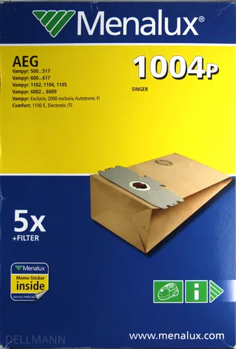 Paket Menalux 1004 Papier - Staubsaugerbeutel frei Haus per DHL 1