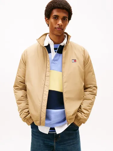 Tommy Jeans Blouson TJM ESSENTIAL PADDED JACKET EXT Freizeitjacke, Übergangsjacke glänzend, Stretchbündchen, Stehkragen