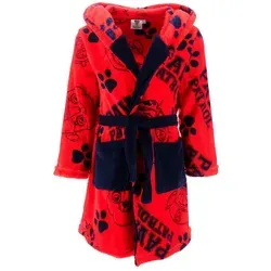 PAW PATROL Kinderbademantel Jungen Kinder-Bademantel Morgenmantel rot 104 EU