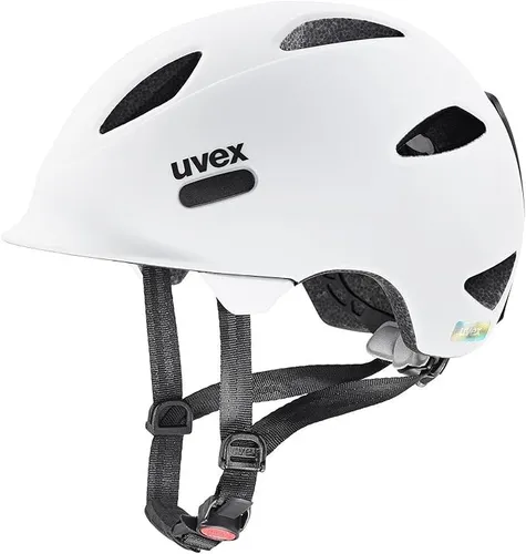 Uvex oyo white-black matt 50-54 - Fahrradhelm für Kinder, bietet maximale Sicherheit durch leichte und schlagfeste Konstruktion, verstellbares IAS-System und integrierten Seitenschutz für zusätzlichen Komfort.