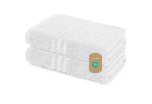 Lavea Handtuch Set Frottierserie Elena, Saunatuch - 100% Baumwolle (Set, 2-St), 500 g/m² Frottier, weich & saugstark, pflegeleicht