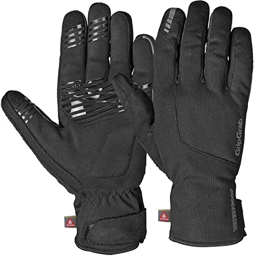 GripGrab Polaris 2 Winter Fahrradhandschuhe - Wasserdichte und winddichte Radsport Handschuhe mit PrimaLoft Isolierung für warme Hände, ideal für extreme Winterbedingungen. Reflektierende Elemente sorgen für Sicherheit im Verkehr.