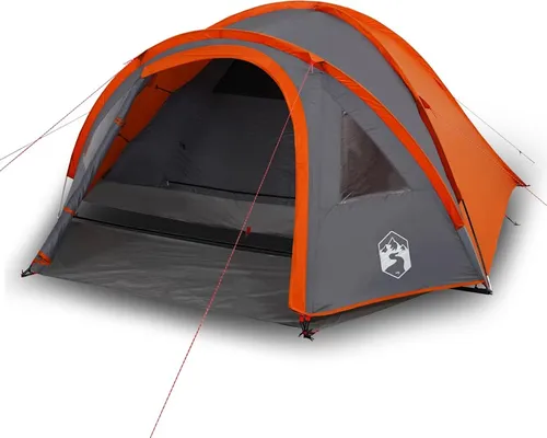 vidaXL Kuppel-Campingzelt für 4 Personen in Orange