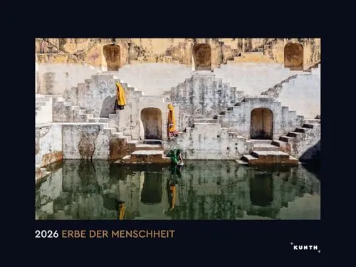 Erbe der Menschheit - KUNTH Wandkalender 2026: Hochwertiger, bildstarker Kalender mit Spiralbindung im Großformat (KUNTH Wandkalender Black Edition 60 x 45 cm)