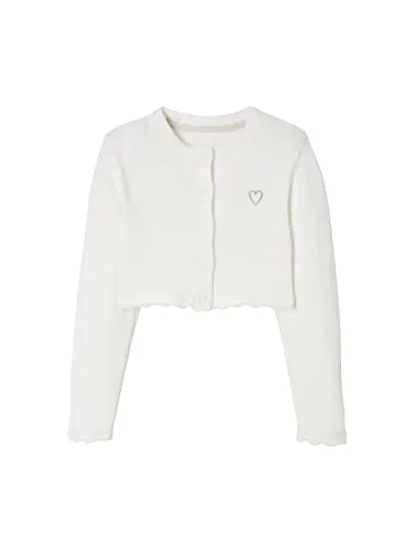 Vertbaudet Festlicher Mädchen Bolero wollweiß 98/104