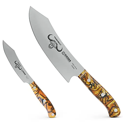 Giesser Messer Set 2-tlg. Kochmesser 20 cm Officemesser 10 cm Acryl gelb 19882so