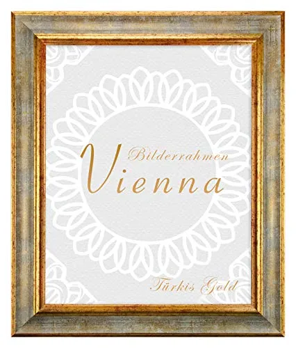BIRAPA Bilderrahmen gold Vienna Rahmen 25x30 cm in grün von BIRAPA