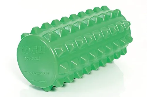 Togu Actiroll Rumble Faszienrolle, grün, M - Luftgefüllte Faszienrolle mit großen Noppen für effektive Selbstmassage und gezielte Linderung von Verspannungen. Individuell einstellbarer Härtegrad für optimalen Komfort. Ideal für Fitness und Wellness.