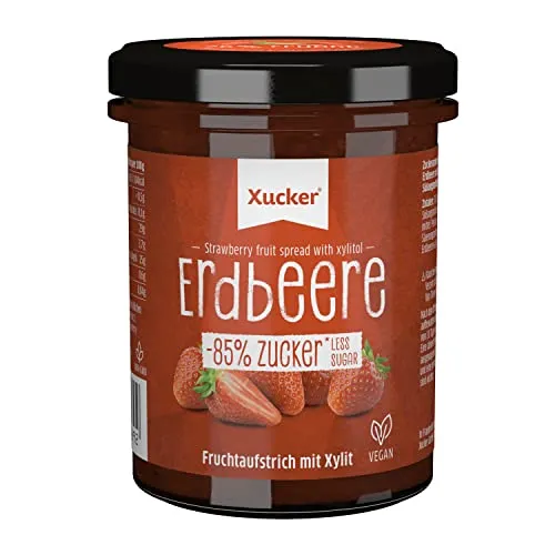 Xucker Fruchtaufstrich Erdbeere mit Xylit