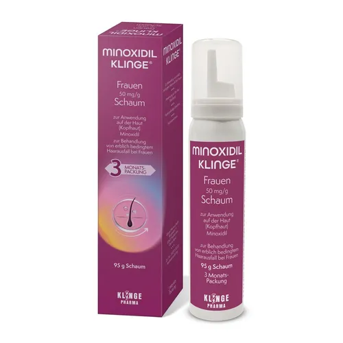 Minoxidil Klinge Frauen 50 mg/g Schaum